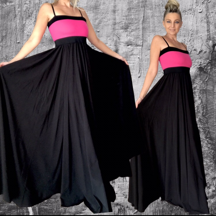 Dlouhé letní šaty BOROS DR-L-BL01